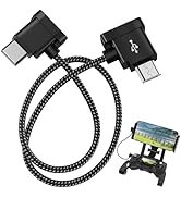 Controller Cable for DJI Micro USB to USB-C 1FT Braided Remote Control Drone Connection Cable for...