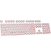 Basaltech Keycaps for Gaming Keyboard, Round Keycaps for Typewriter Keyboard, Custom Keycaps for ...