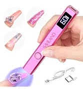 SAVILAND Handheld U V Nail Lamp: Mini Cordless Flash Cure Nail Light for Gel Polish with 2 Timer ...
