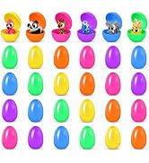 30Pcs 3D Printed Animal Toys Easter Eggs with Articulated Figurines Fidget | Random Collectible A...