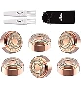 Replacement Heads for Flawless Hair Remover, Gen 2 Replacement Blades for Finishing Touch Facial ...