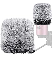 Windscreen Compatible with Fifine K669b/669b,Chromlives Pop Filter Furry Mic Windscreen Cover for...
