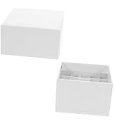ULTECHNOVO Microcentrifuge Tube Storage Box Freezer Container with 25-Well Lid Cardboard Cryogeni...