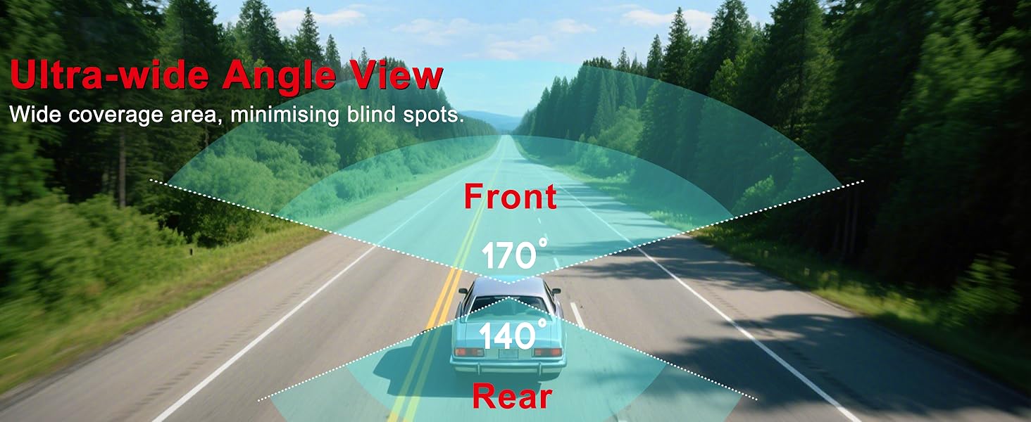 dashcam front and rear camera
