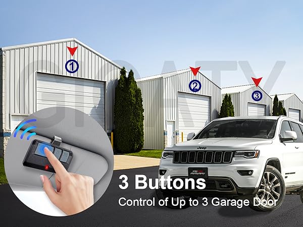 2 for Chamberlain Craftsman LiftMaster Garage Door Opener Remote, Replaces 893LM 893Max 971LM