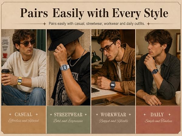 Fashion wrist accessory for men, easy to match with coffee, work and daily looks