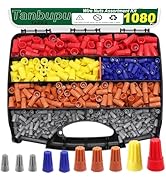 Tanbupu 1080PCS Electrical Wire Connectors Screw Terminals, Insulating Insert Twist Terminals wit...