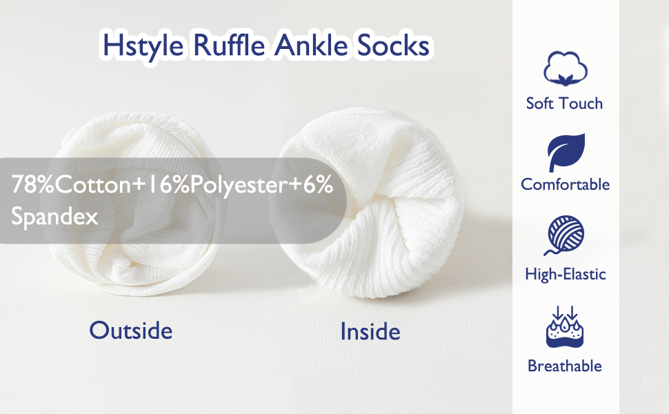 ruffle socks woman
