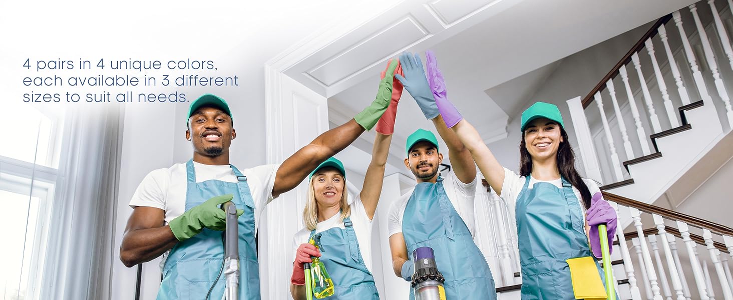 cleaning gloves