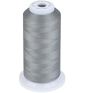 Simthread 100% Cotton Thread 1641 Yards Gray for Sewing Quilting