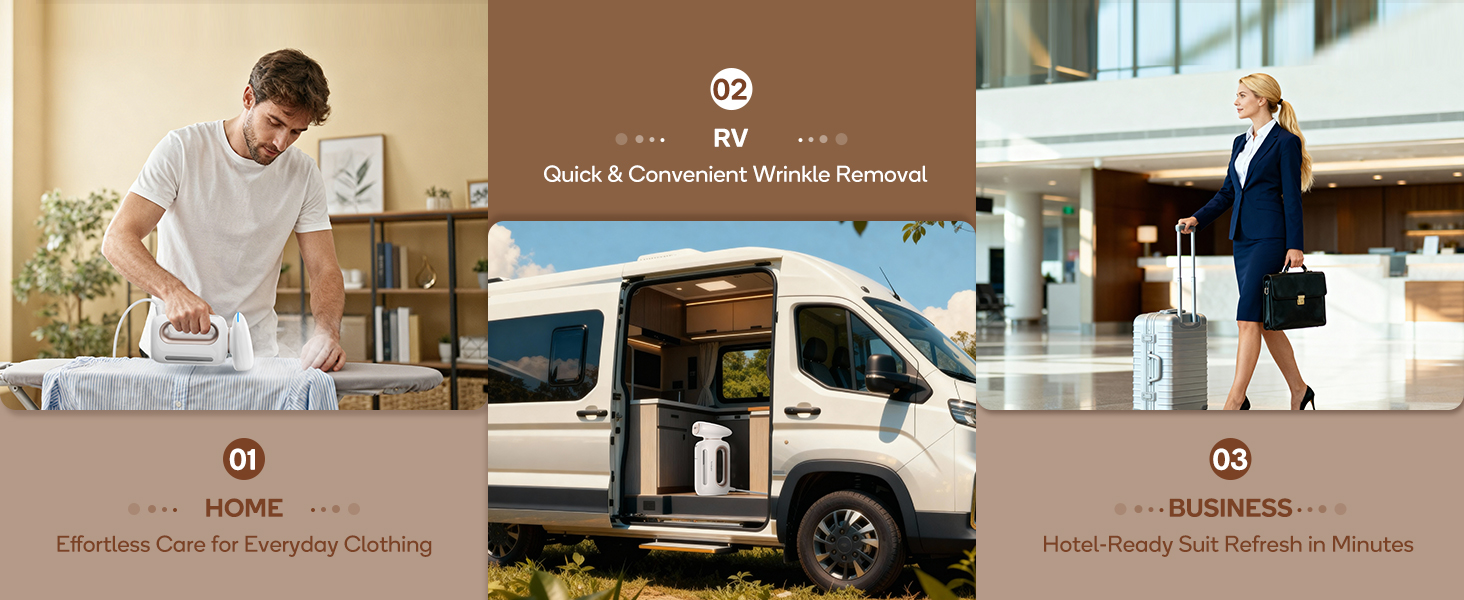 handheld fabric travel steamer for clothes wrinkles vertical portable plancha para ropa dorm