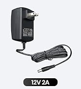 UL Listed 12V 2A 10ft Long Power Supply Adapter, 24W 1.5A 1A 0.8A 0.5A AC/DC Switching Adapter fo...