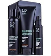 ZEUS BeardPLUS Essential Beard Growth Set, Premium Shampoo & Conditioner Wash and Growth Serum fo...
