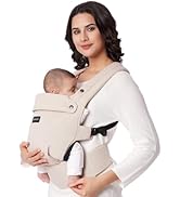 Momcozy Baby Carrier - Ergonomic, Cozy and Lightweight Carrier for 7-44lbs, Effortless to Put On,...