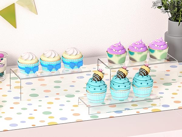 Acrylic Display Risers for Cake and Party