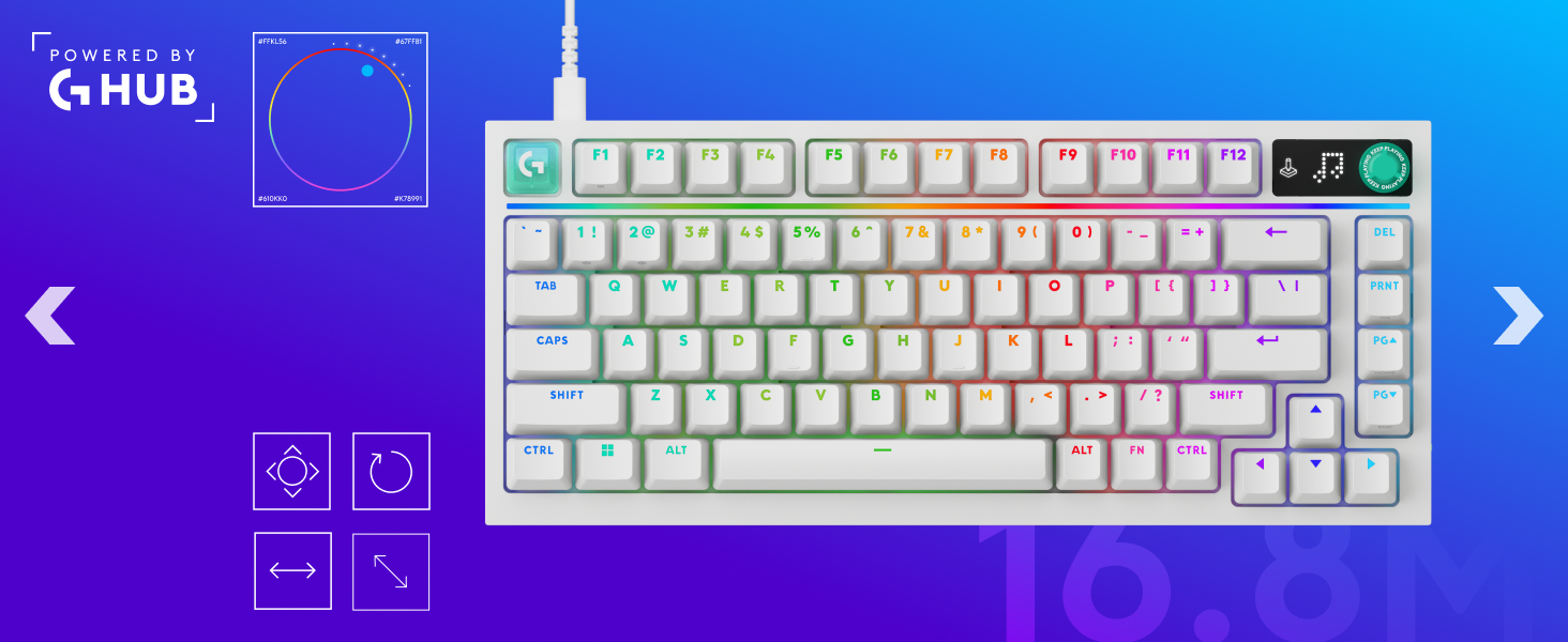 a white keyboard