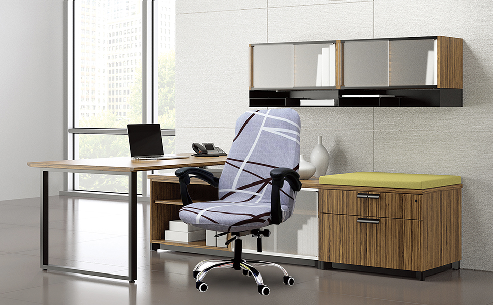 Printed Computer Office Chair Covers