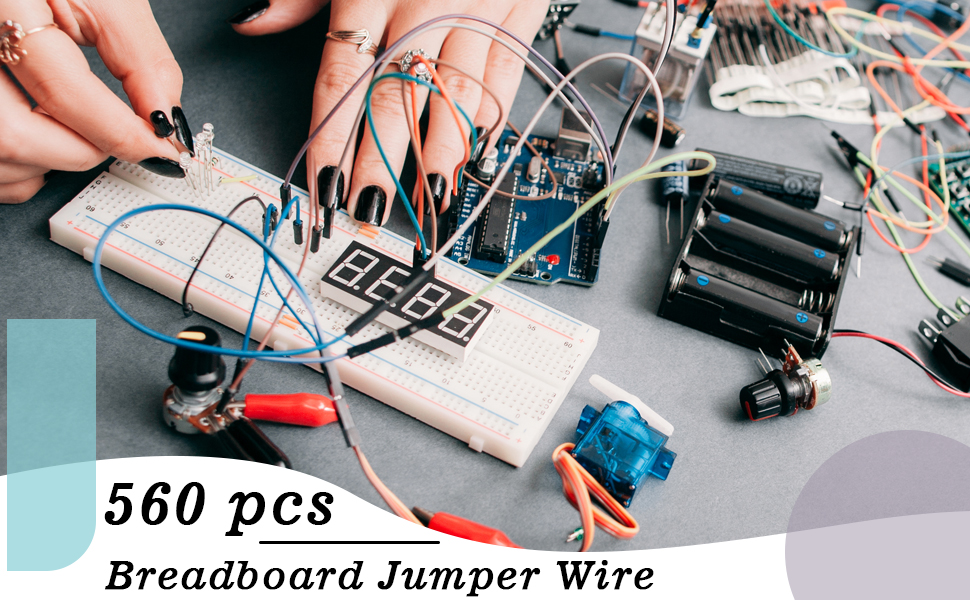 560 pieces breadboard jumper wire kit