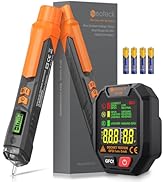 Neoteck Electrical Tester Kit 12V-1000V/48V-1000V Voltage Detector Pen and Receptacle Tester LED ...