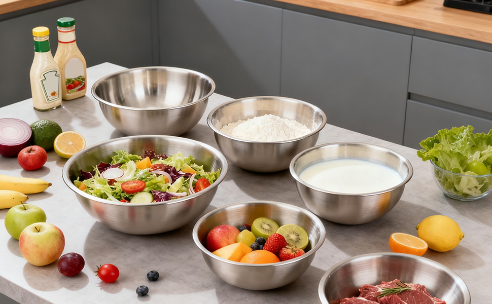 Heavy Duty Stackable Nesting Bowls