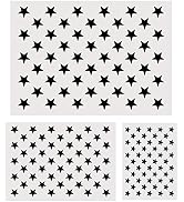 Koogel Plastic Stencil Template, 3 Sizes 50 Star Stencil Template for Planner/Notebook/Diary/Scra...