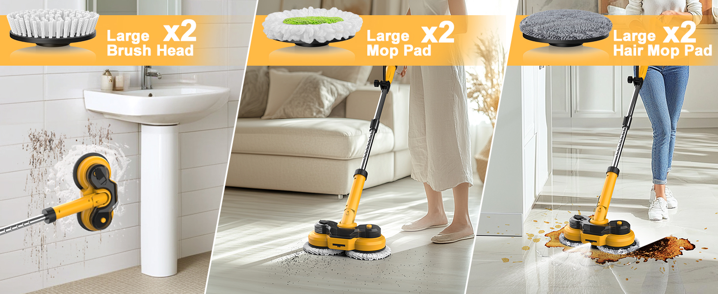 Cordless electric mop
