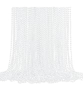 100 Pack Faux Pearl Necklace Bulk Long Pearl Women's Jewelry 1920s White Pearl Party Favors Weddi...