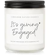 LUMELOOM Engagement Gifts for Couples, 9oz Lavender Scented Soy Wax Candle, Engaged Gifts for Wom...