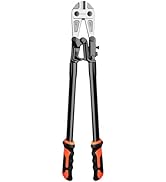 NOEAIKE 24 Inch Bolt Cutter Heavy Duty Forged T8 Steel Blade Wire Cutters for Chain/Metal/Screw/R...