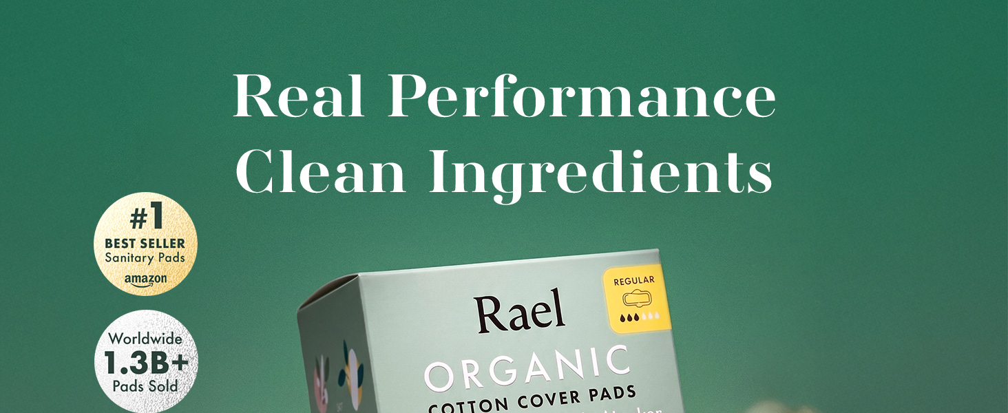 Pads for Women, Period Pads, Feminine Care, Sanitary Napkins, Rael Organic Cotton Cover