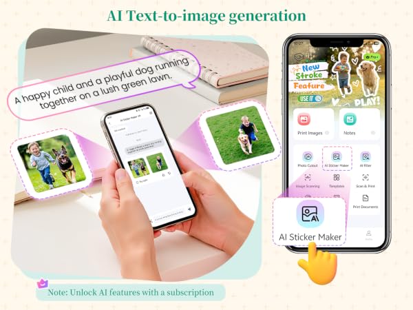 Memoking Mini Sticker Printer T02 Thermal Printer Portable Bluetooth Photo Printer