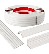 Elvone Wall Corner Protector & Edge Guard,Peel and Stick Wall Trim Moulding Inside & Outside Corn...