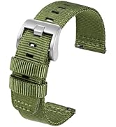 TACTICAL FROG Nylon Watch Band 20 mm 22 mm Watch Strap Replacement for Men Women Military Watch S...