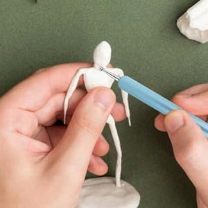 Clatoon 10Pcs Silicone Clay Sculpting Tool