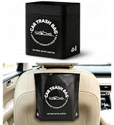 COZILO Disposable Car Trash Bags, 20 Count Recycled Standable & Stick-On Alternative to Bulky Car...
