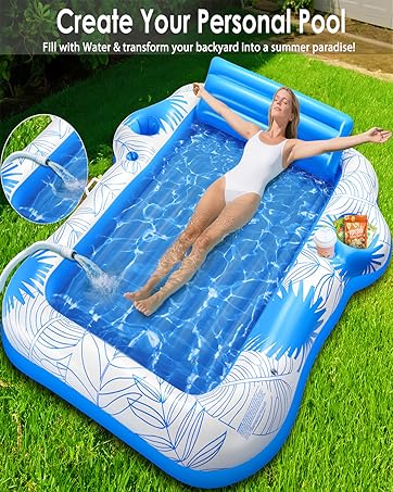 Enjoy float Tanning time