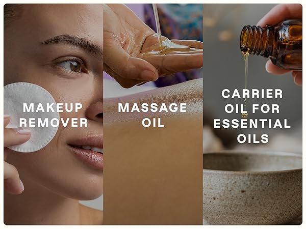 Makeup Remover, Massage Oil, Carrier for Essential Oils