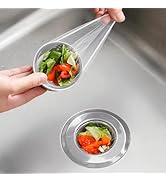 200 Pack Kitchen Sink Strainer Mesh Bag, Anti-Clogging Disposable Sink Drain Covers, Kitchen Esse...