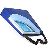 NYOrtho Wheelchair Gel Seat Cushions - Wedge-Shaped Gel-Foam Cushion for Wheelchairs, Office Chai...