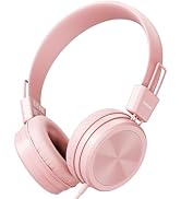 Cowyawn Kids Headphones, Toddler Headphones with Safe Volume Limiter 94dB, Wired School Headphone...