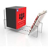 Boloyo Acrylic Vinyl Record Storage Holder, Clear CD Organizer Holder About 50 LP Storage Fit for...