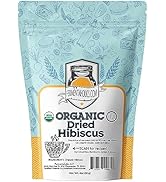 Fermentaholics USDA Certified Organic Dried Hibiscus Flowers - Perfect For Kombucha Brewing