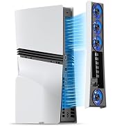 JUSPRO Cooling Fan for PS5 Pro, Quiet Enhanced 4 Cooler Fan with Adjustable Speed, Auto Power On/...