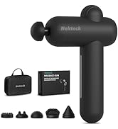 Nekteck Percussion Massage Gun, Deep Tissue, 12mm Amplitude, 30 Speeds, Full-Body Muscle Relaxati...