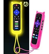 ONEBOM 2Pack Cover for Roku Remote with Cat Ears Design, Silicone Skin Case Fit with Hisense/TCL ...