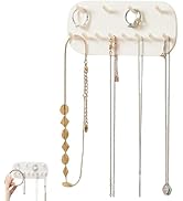 KINTEGOOD Jewelry Organizer Wall Mount, Jewelry Hooks Necklace Holder, Acrylic Necklace Holder (1)
