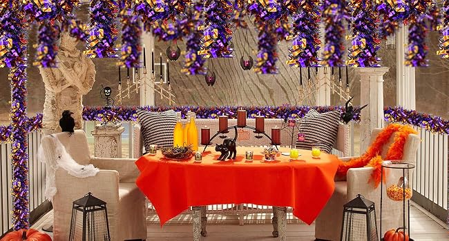 4 Strings Total 26.4 FT Halloween Tinsel Garlands