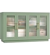FOTOSOK Buffet Cabinet with Storage, 55.1" Large Sideboard Cabinets, Modern Sideboard Kitchen Cab...