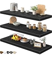QEEIG 12" Deep Floating Shelves for Wall - 12 x 36 inch Book Shelf Bathroom Bedroom Kitchen Livin...