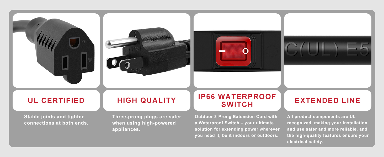 Extension Cord with Switch ON/OFF